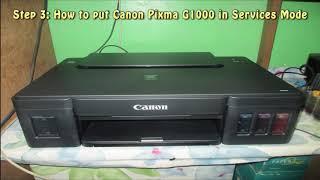 Reset Canon Pixma G1000 Waste Ink Pad Counter