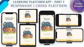 Flutter Responsive UI | Learning Platform App - Part 1