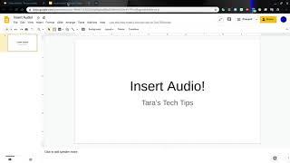 Insert Audio into Google Slides