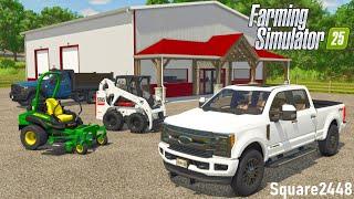 Starting A Landscaping Business In FS25! (Building A Shop & Buying Equipment)