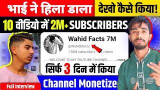 सिर्फ10 वीडियो में 2M SUBSCRIBER सिर्फ CopyPaste करकेCopy Paste Youtube Channel ideas@Wahidkfacts