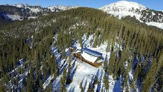 Remote Snowy Cabin in Rocky Mountains