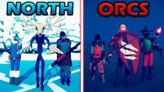 FAR NORTH vs ORCS TEAM - Totally Accurate Battle Simulator | TABS