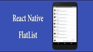 react native flatlist with example | react native tutorial