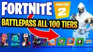 Fortnite Chapter 2 Battlepass All 100 Tiers (Season 11 Fortnite Battlepass)