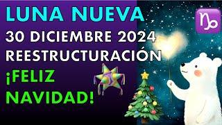 LUNA NUEVA 30 DICIEMBRE 2024 CAPRICORNIO REESTRUCTURACIÓN VAMOS CON TODO Y FELIZ NAVIDAD 