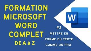 Microsoft Word | Mise en forme Word | tuto mettre en forme un texte #microsoft_Word