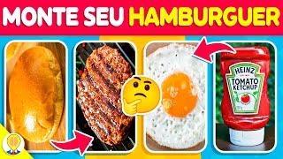  MONTE O SEU HAMBÚRGUER  | Jogo das Escolhas: Edição Comidas