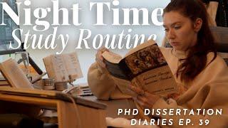 productive vlog | Trying the Night Owl Study Routine to Write My PhD Dissertation (Yale Student)