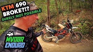 The KTM 690 Enduro Broke Down? No Way! - MVDBR Enduro #358