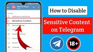 How to Disable Sensitive Content On Telegram (2023) | How to disable filtering on telegram