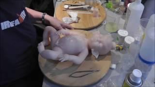 Making a Silicone Baby Doll - TARRA - Part 4: pulling from mould and prepping