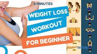 3 Minutes WEIGHT LOSS WORKOUT For BEGINNER - Challenge 5 - Nelly Yoga Shorts