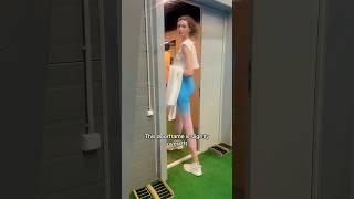 How tall are your doorframes? #fyp #trending #tallgirl #giant #height #comparison #legs #leggings