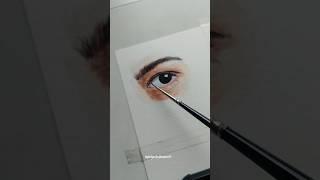 How to draw eye using water colour#new #art #artist #shortsvideo #watercolor #water #artis #artistic