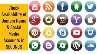 Check Availability of Domain Names and Social Media Accounts in Seconds - Free Websites