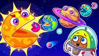 NEW! 🪐 Hungry Planets 🪐 Solar System for Kids || Planets Size for Baby by Pit & Penny Stories