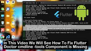 How to Fix Flutter Doctor Android Toolchain cmdline-tools Component is Missing Error