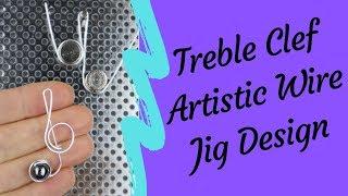 Treble Clef Artistic Wire Jig Design