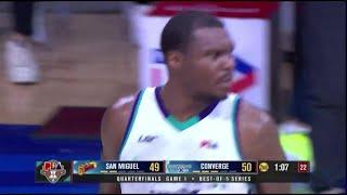 Jalen Jones BRINGS THE FIGHT for Converge vs San Miguel in 2Q  | PBA Season 49 Governors' Cup