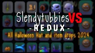 Slendytubbies vs Redux all Halloween Hat and item drops 2024!