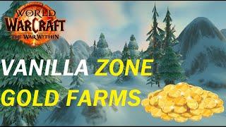 Top 5 Gold Farms in VANILLA Zones! (Retail WoW)