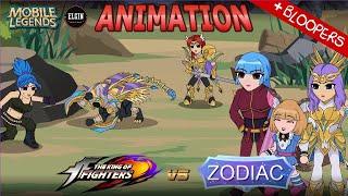 MOBILE LEGENDS ANIMATION - KING OF FIGHTERS VERSUS ZODIAC SQUAD (UNCUT + BLOOPERS)