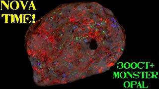 Live Opal Carving The BIG Monster Coober Pedy Opal. Using Diamond Pacific Nova Points.