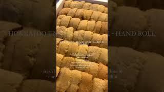 Hokkaido Uni - sea urchin #shorts #uni #temaki #sushi #handroll #hokkaido #sushilovers #sashimi