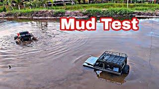 Racer Max 4x4 (Amphibians) Vs MN-99s RC Car on Watery Mud Test