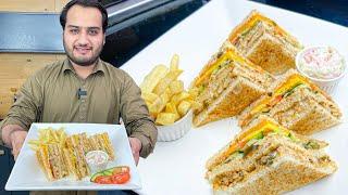 Restaurant Club Sandwich Recipe - Grilled Chicken Jalapeño Sandwich