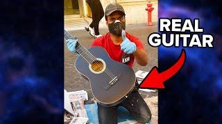 Street Artist Customizes My Guitar