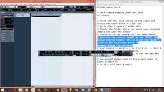 CUBASE TUTORIAL English step by step 01 add audio track