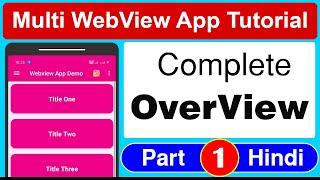 Overview Multi Web view App | Complete App Overview | Multiple Web view App Tutorials