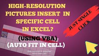 how to autofit picture in excel cell- by excel cozy cafe