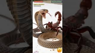 Cobra vs Scorpion Fight Animation | Insects AI Art | 49