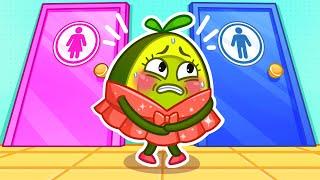 Which Restroom Should Avocado Baby Go to? Potty Training || Funny Stories for Kids by Pit & Penny 
