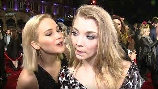 Oops! Jennifer Lawrence Accidently Kisses Her Hunger Games Co-Star Natalie Dormer