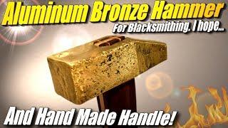 DIY Aluminum Bronze Hammer: Golden hammer for Black Smithing