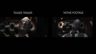 The Batman - teaser trailer vs movie footage