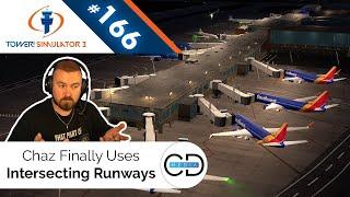 Chaz Finally Uses Intersecting Runways! - Tower! Simulator 3, Episode 166