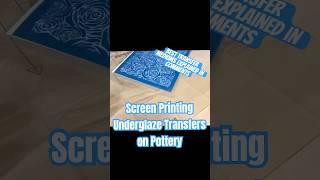 Screen printing with Underglaze Transfers on Clay | Pottery Process | Best Underglaze Transfer Paper