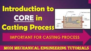 casting : What is core | functions of core | types of core | Casting process explained |engineering