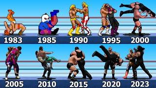 WRESTLING VIDEO GAMES EVOLUTION [1983 - 2023]