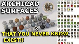 Archicad Surfaces that you never know exist!