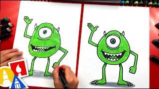 How To Draw Mike Wazowski From Monsters, Inc.