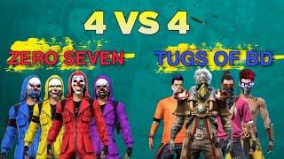 ZERO SEVEN VS TUGS OF BD||Garena Free Fire Battleground||YH Gaming||