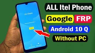 ALL Itel FRP Bypass Android 10 Q/Google Account Bypass Android 10 Q Latest Security Without PC |