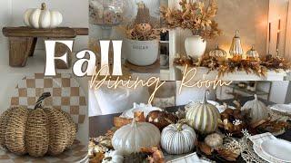 Fall Dining Room Decorate with me. Elegant Dining Room decorating for Fall 2024. Fall Designer Look