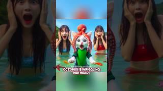 Cat's Thrilling Octopus Mishap and Monster Chase!  #catstory #cat #catvideos #meow